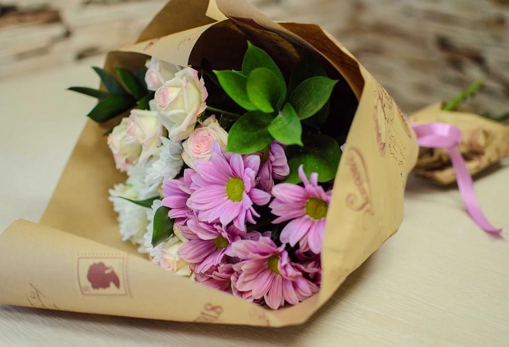 Букет цветов из: Розы и Хризантемы в Павловичи