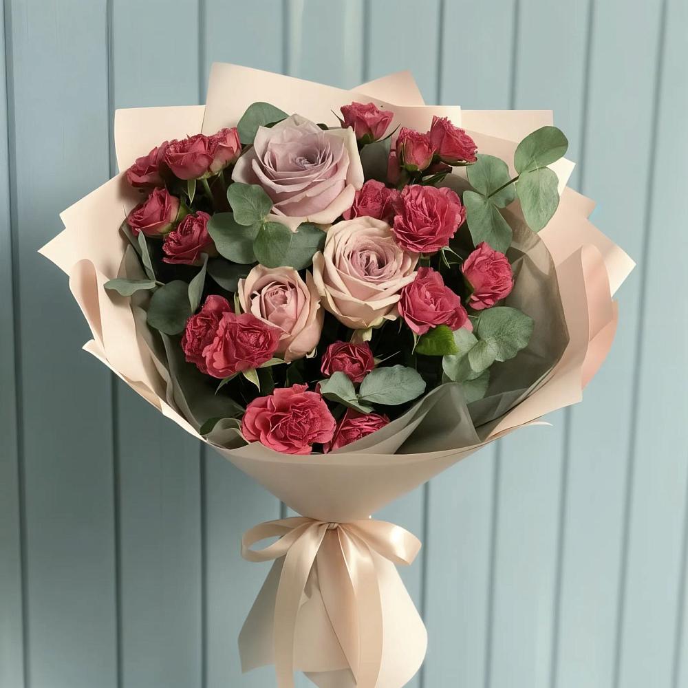 Букет цветов из: Гвоздики и Розы в Павловичи