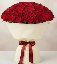 Букет 101 Красная роза Милано в Павловичи