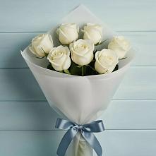 Букет 7 Белых роз Эдлесс Лав #REPLACE_PRED# Павловичи