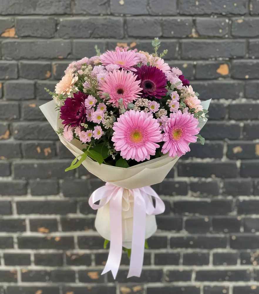 Букет цветов из: Герберы и Хризантемы в Павловичи