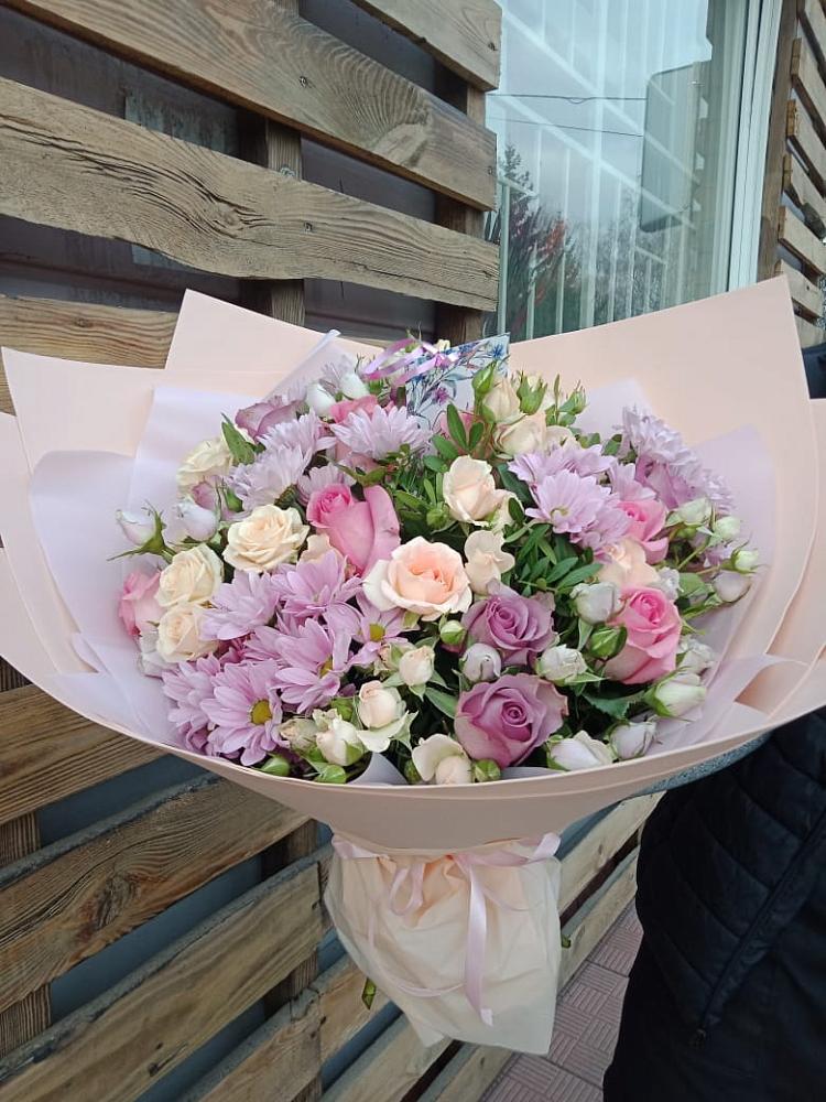 Букет цветов из: Розы и Хризантемы в Павловичи