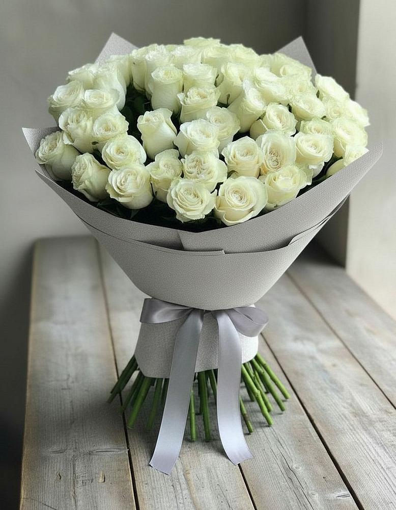 Букет 35 Белых роз в Павловичи