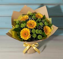 Букет цветов из:  Герберы и Хризантемы в Павловичи