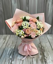 Букет цветов из:  Гвоздики, Розы и Хризантемы в Павловичи