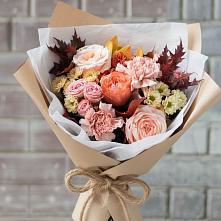 Букет цветов из:  Гвоздики, Хризантемы и Розы в Павловичи