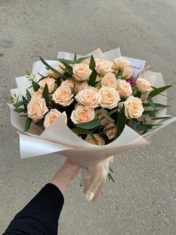 Букет Кремовые розы Латте в Павловичи