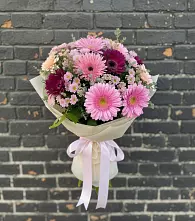 Букет цветов из:  Герберы и Хризантемы в Павловичи