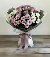 Букет цветов из:  Хризантемы и Розы в Павловичи
