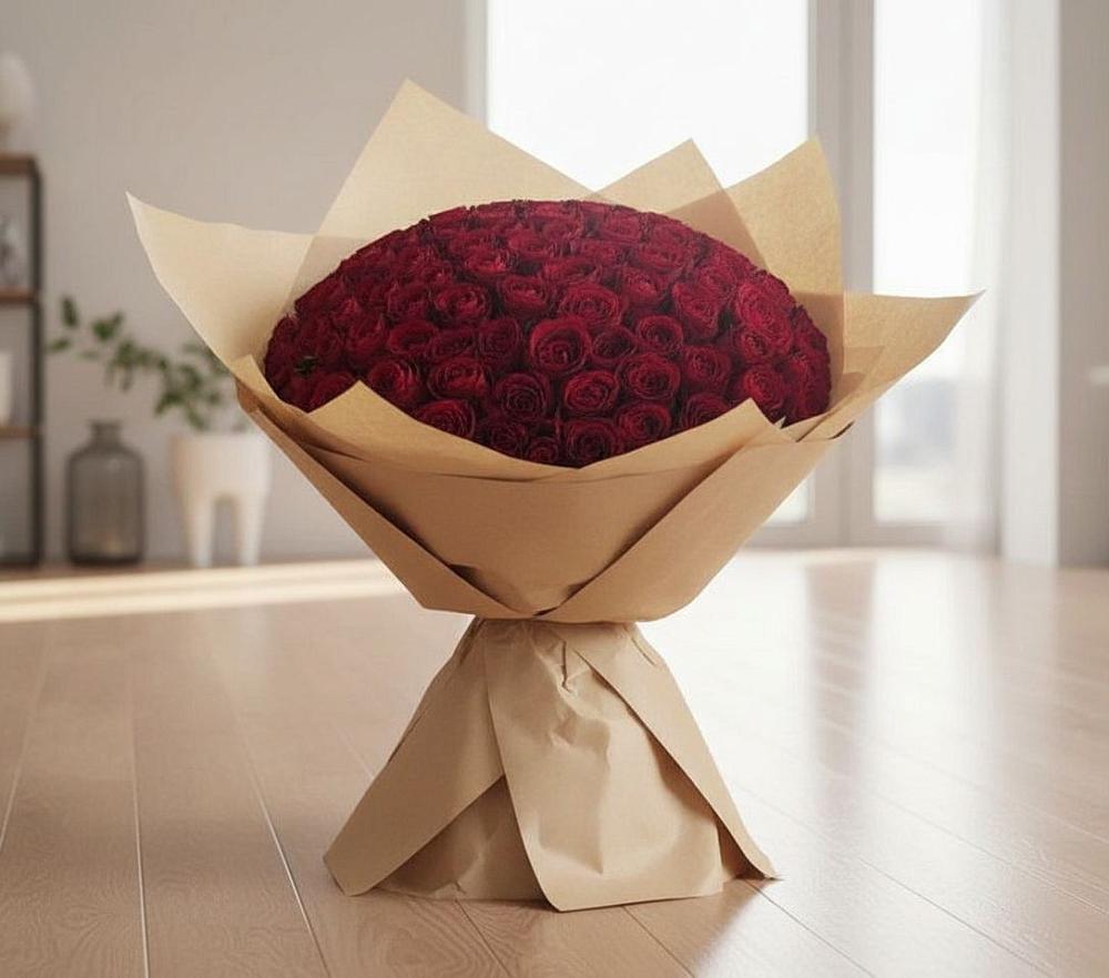 Букет 101 Красная роза в Павловичи