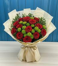 Букет цветов из:  Розы и Хризантемы в Павловичи