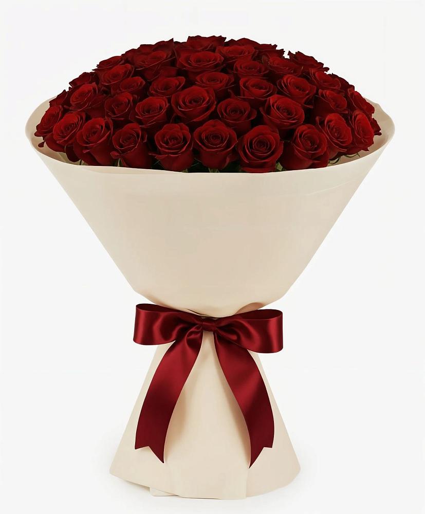 Букет 101 Бордовая роза Блэк Бакарра в Павловичи