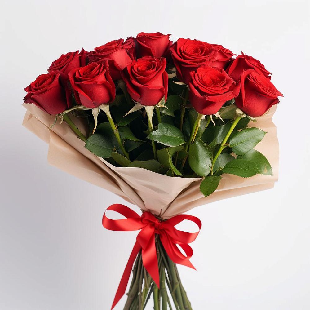 Букет 11 Красных роз Эдлесс Лав в Павловичи