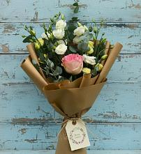 Букет цветов из:  Розы и Лизиантусы в Павловичи