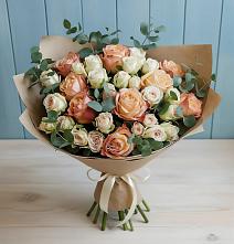 Букет цветов из:  Альстромерии и Розы в Павловичи